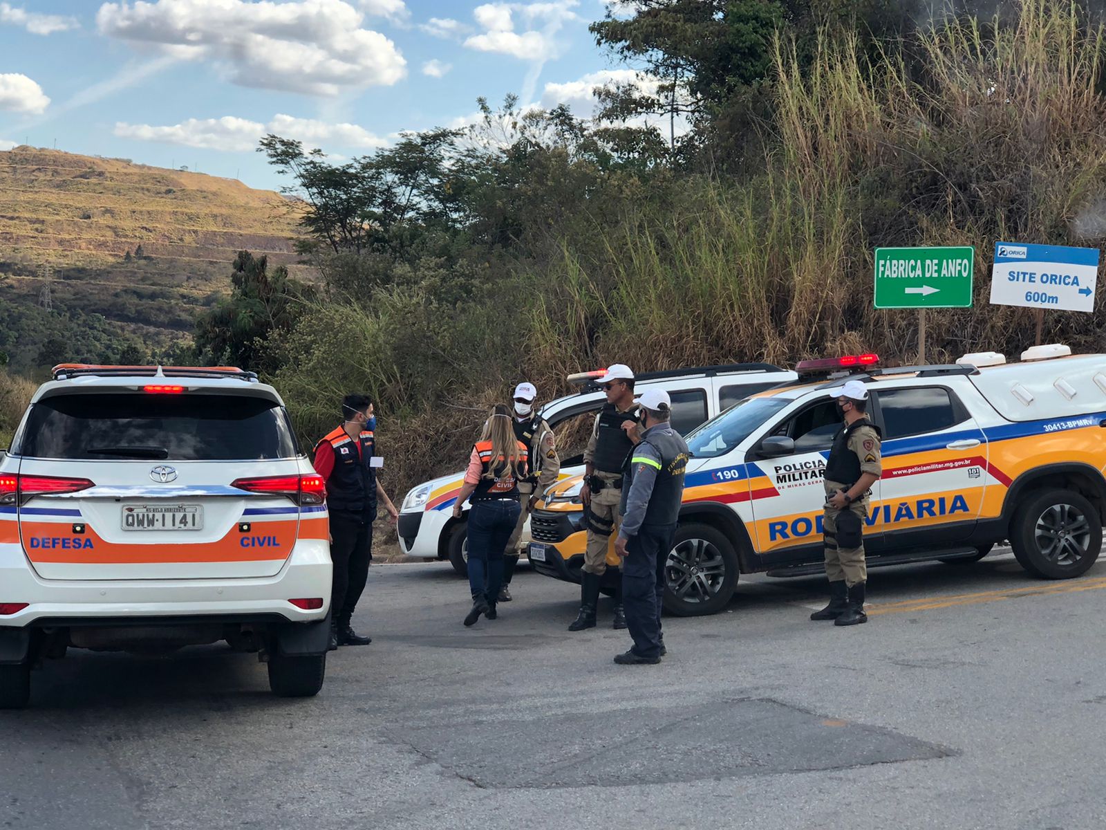 Simulação de evacuação sobre barragens em Itabira tem 35 pontos de encontro e 91% de adesão