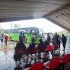 Prefeitura de Ouro Preto monta tenda para abrigar os usuários de ônibus intermunicipais