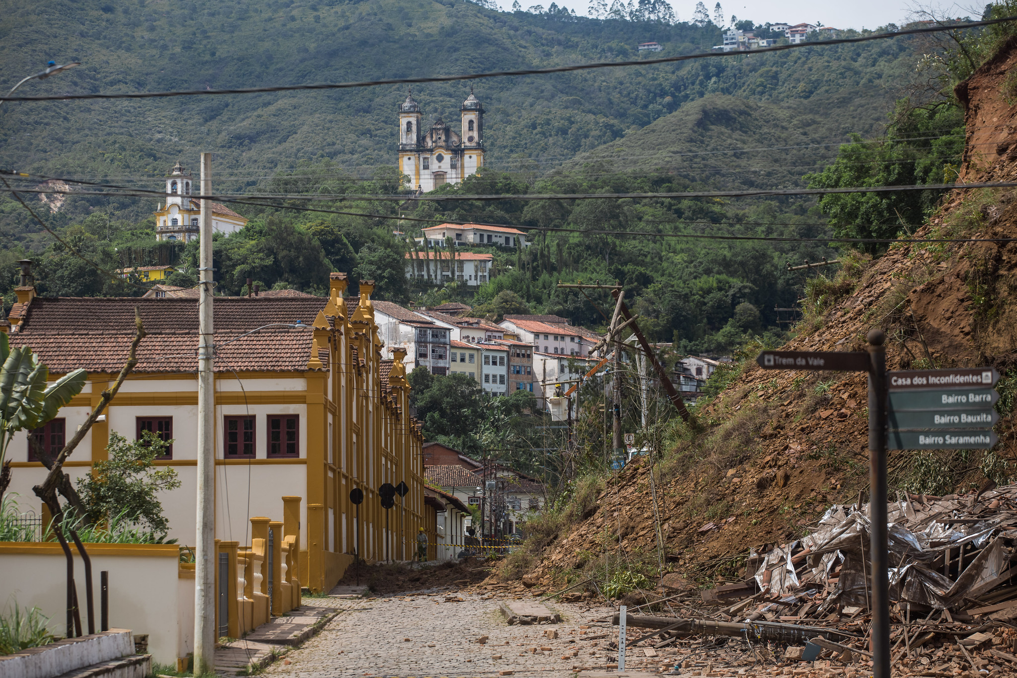 Estudo mostra que Ouro Preto tem 882 imóveis em áreas de risco alto