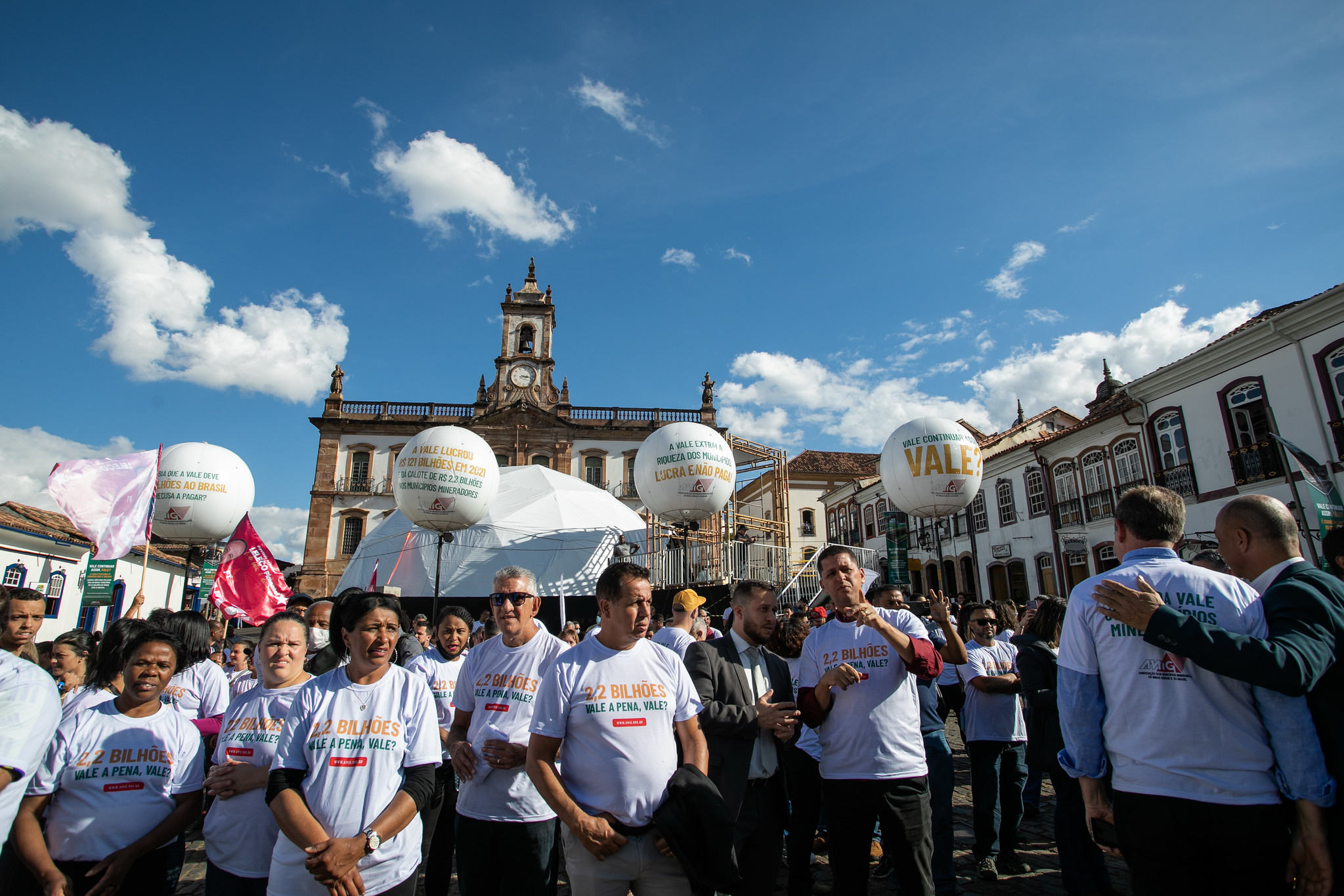 Dívida bilionária da Vale é tema de ato público em Ouro Preto
