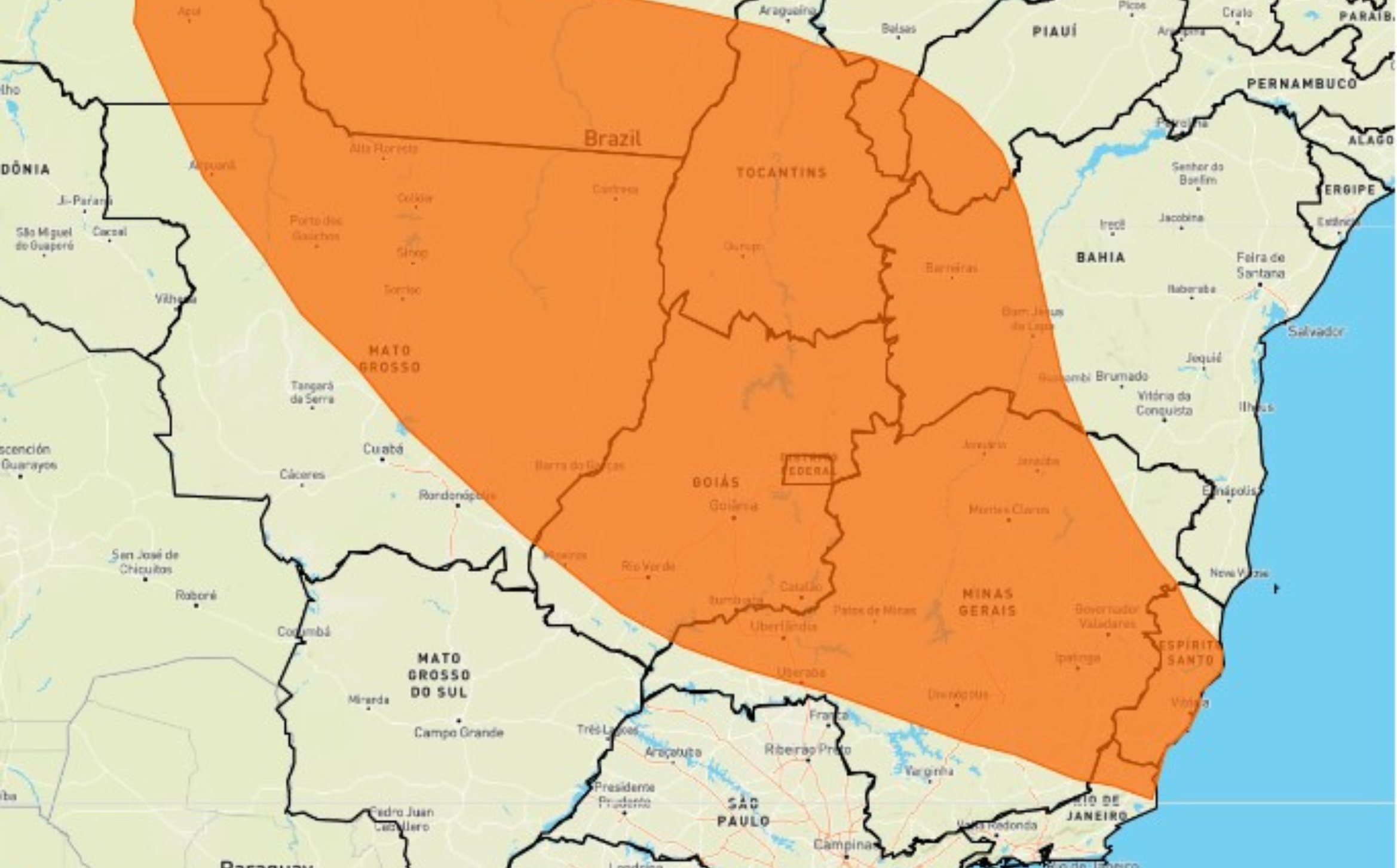 589 cidades de Minas Gerais estão sob alerta de chuvas intensas nesta sexta