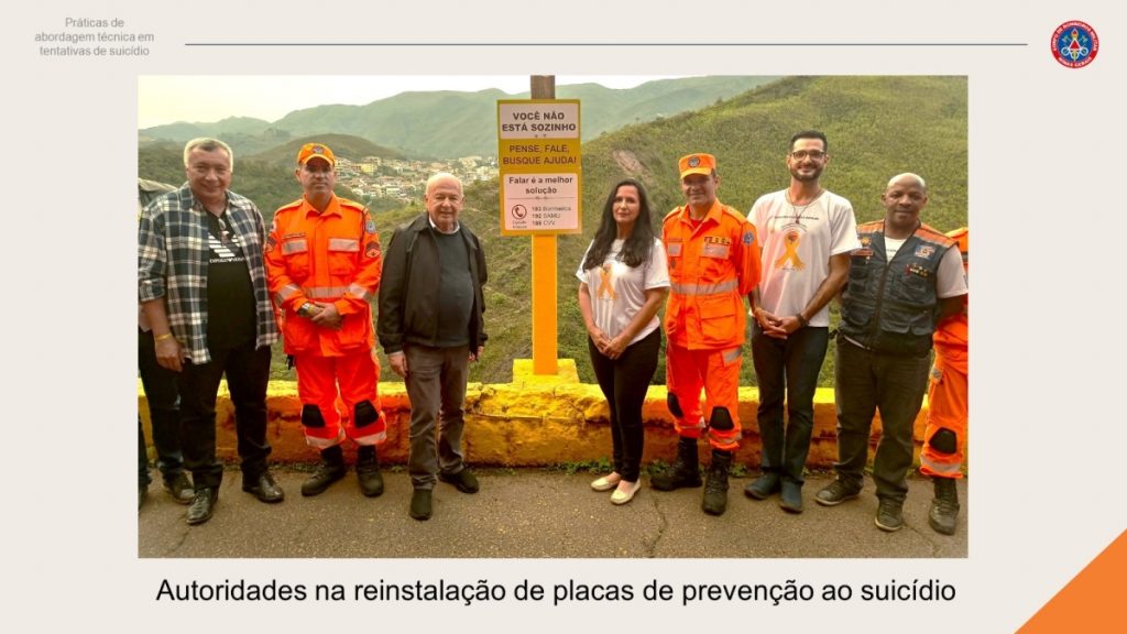 Corpo de Bombeiros colabora com iniciativa da UFOP para a prevenção ao suicídio