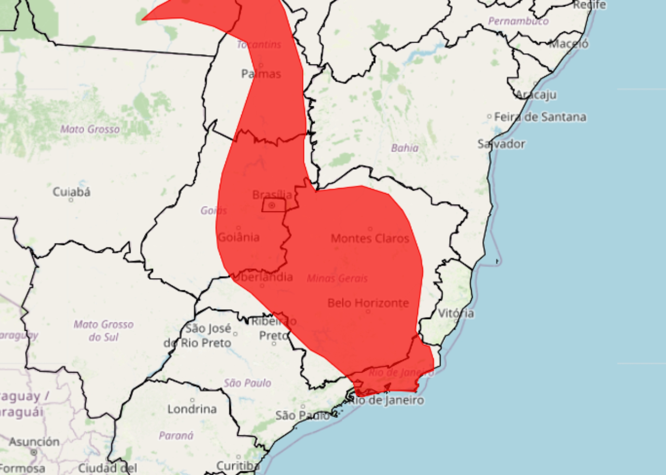 Itabirito, Mariana e Ouro Preto estão sob alerta vermelho de onda de calor