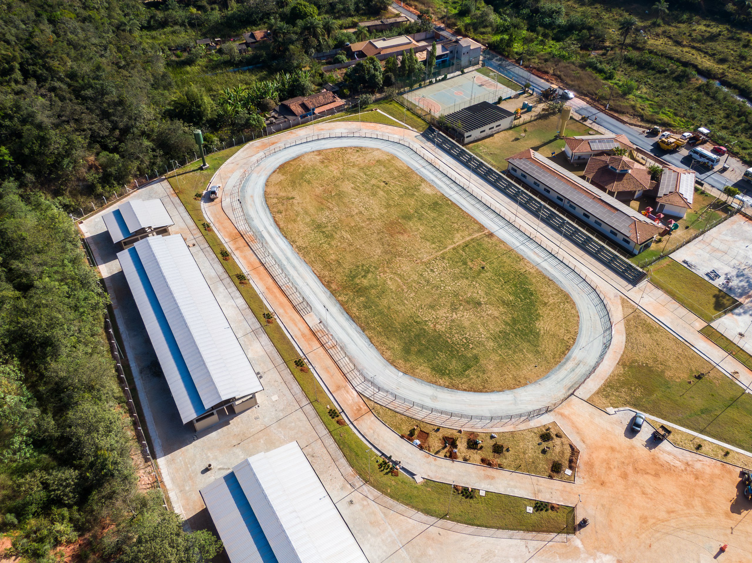 Vista aérea do novo Parque Agropecuário Tarciso Bretas Lima, pronto para receber eventos e fomentar o desenvolvimento rural na região - Crédito: PMI