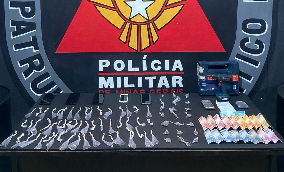 PM de Mariana apreende drogas e prende três suspeitos em flagrante