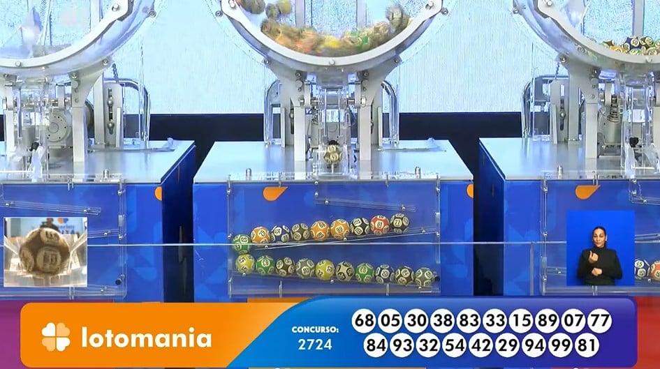 Resultado da Lotomania 2724 de hoje, segunda-feira (20/01/25)