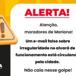 Golpe do falso alvará circula em Mariana e Prefeitura alerta sobre fraudes