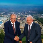 Lula e Alckmin participam da inauguração da expansão da Gerdau em Ouro Branco