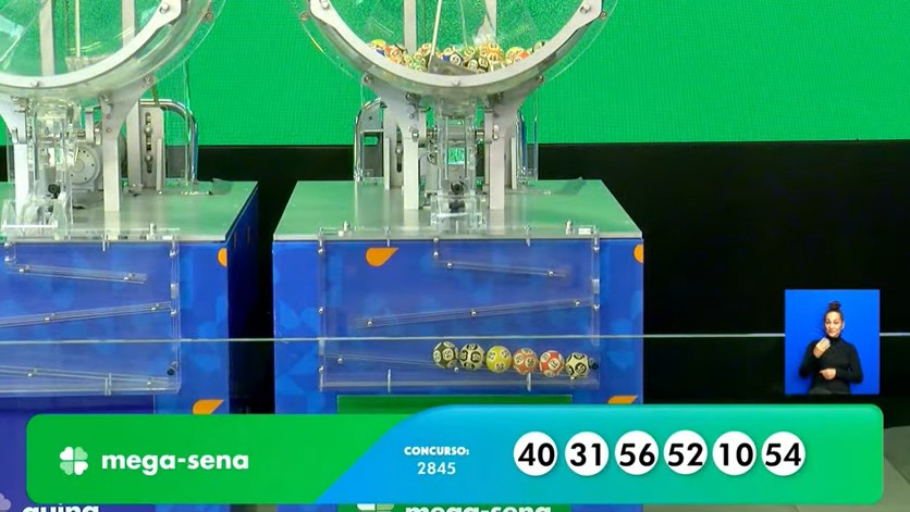 Resultado da Mega-Sena 2845 de hoje, quinta-feira (27/03/25)