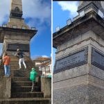 Monumento a Tiradentes em Ouro Preto é restaurado após vandalismo