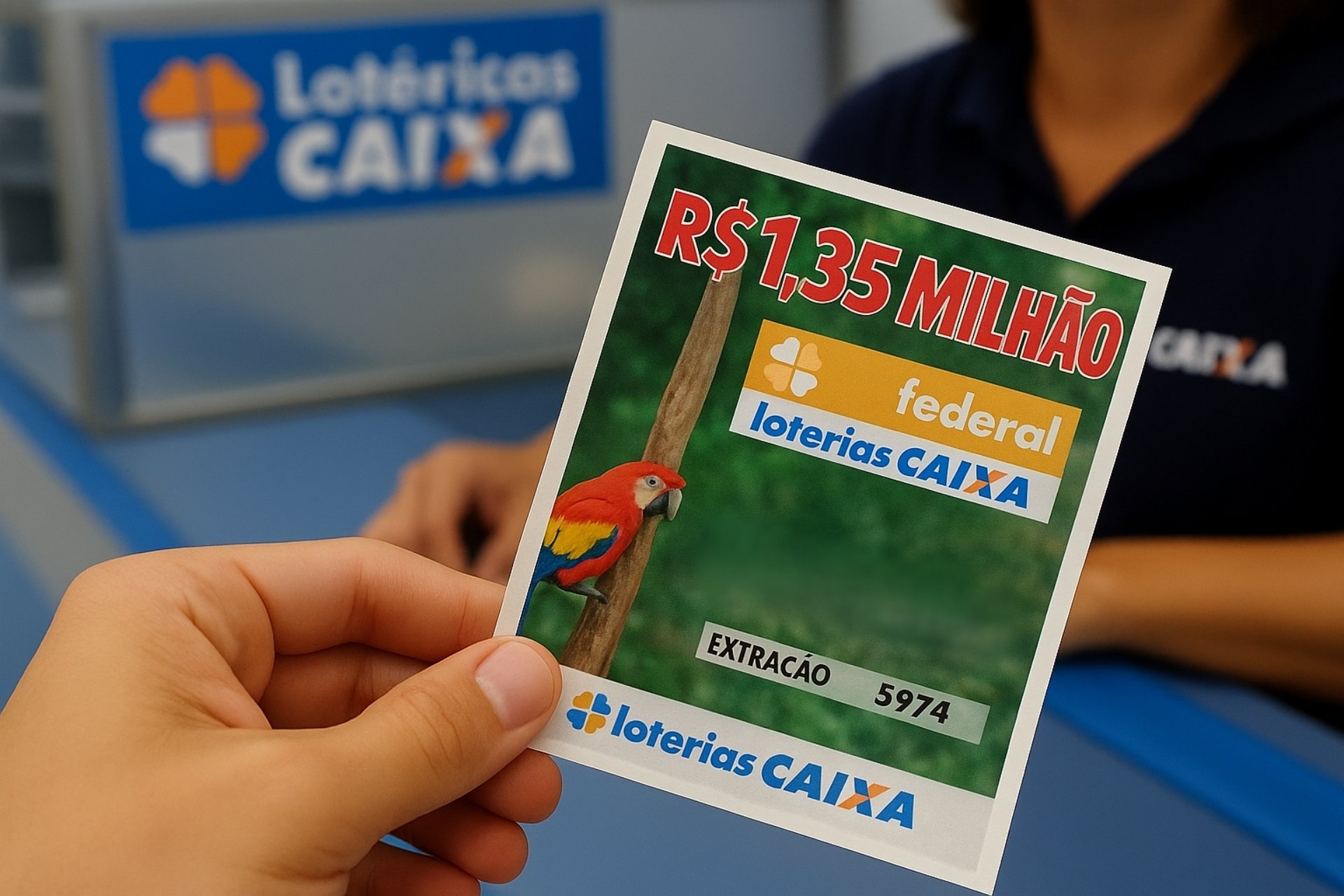 Resultado da Loteria Federal 5974 de sábado (14/06/25)