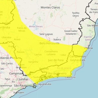 Itabirito, Mariana e Ouro Preto estão no alerta do INMET de queda nas temperaturas