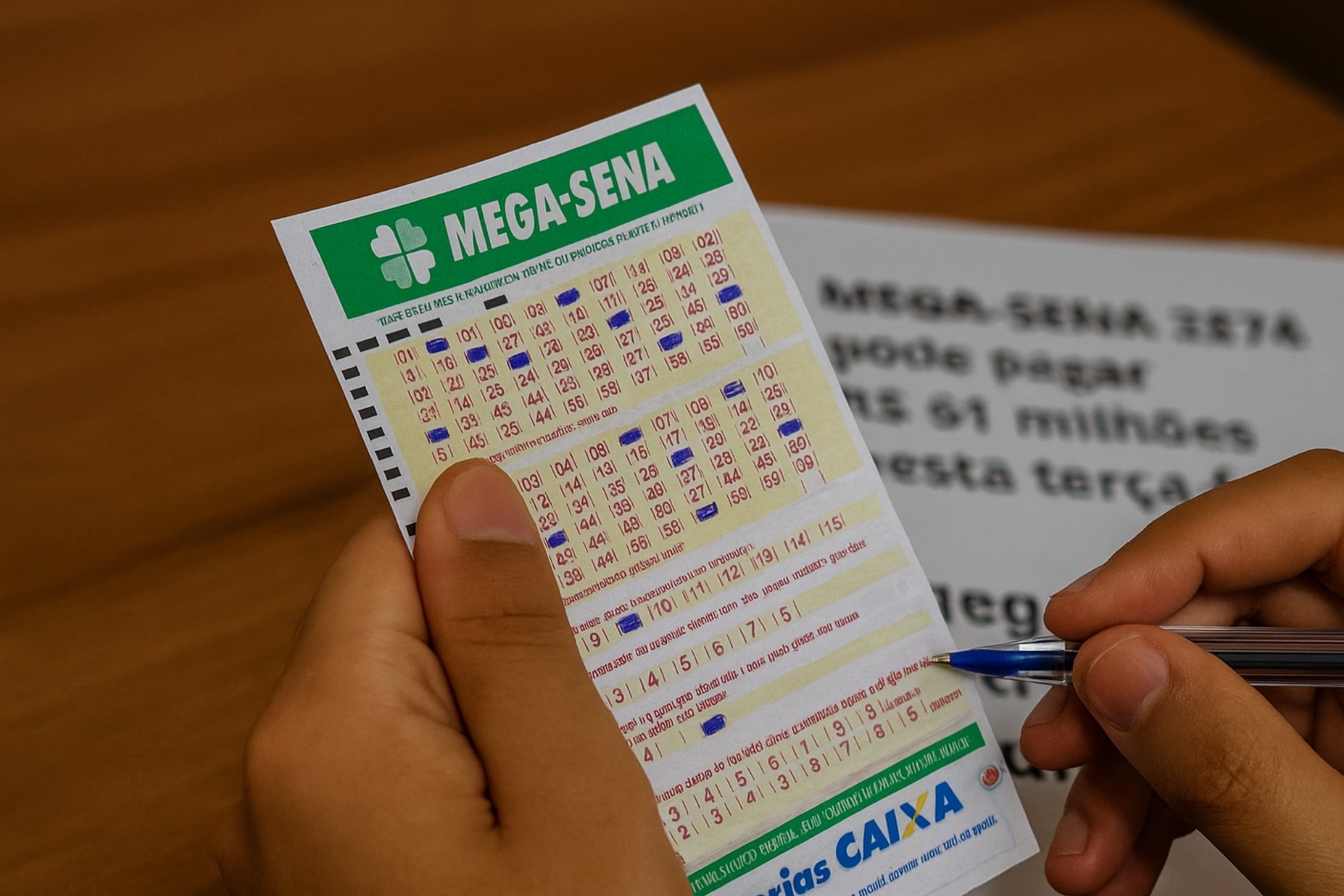 Mega-Sena 2874 pode pagar R$ 61 milhões nesta terça-feira; confira o resultado