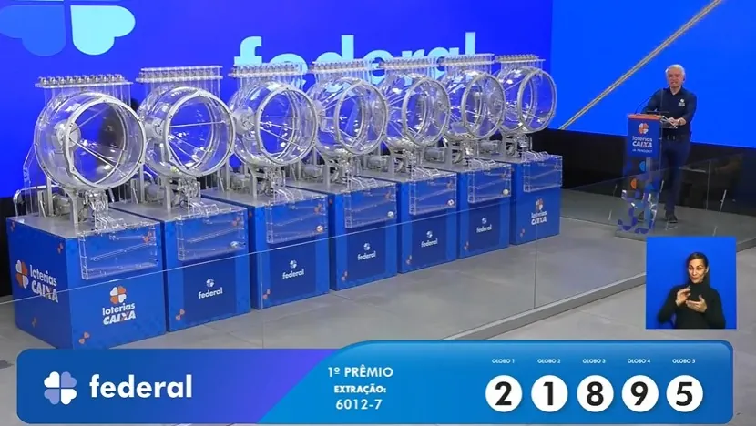 1° prêmio da Federal 6012