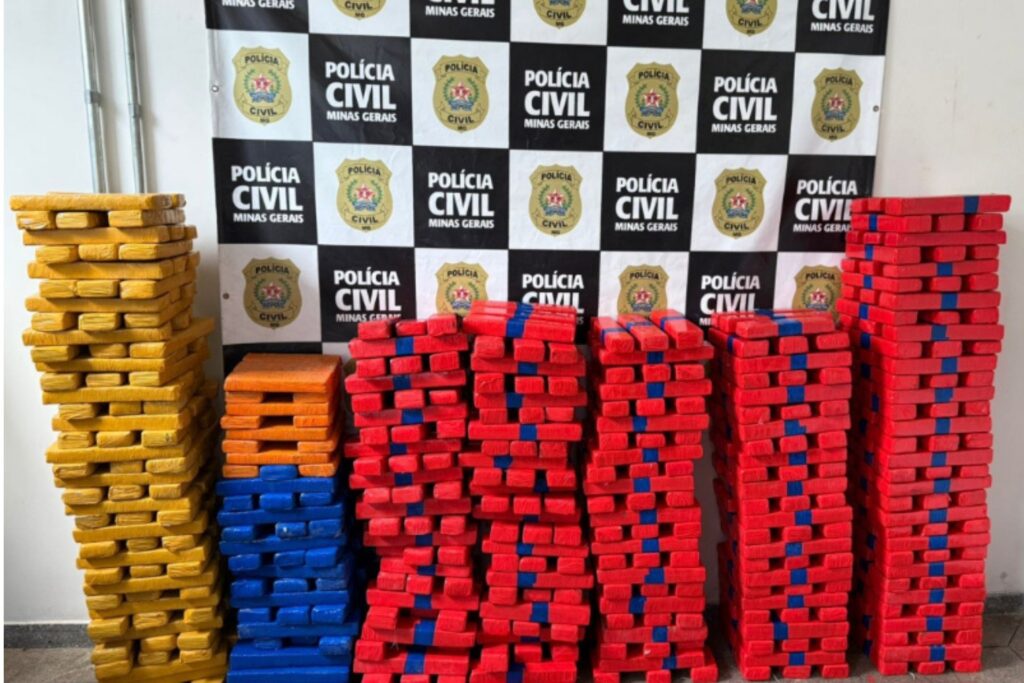 Polícia Civil apreende mais de meia tonelada de maconha em operação em Belo Horizonte