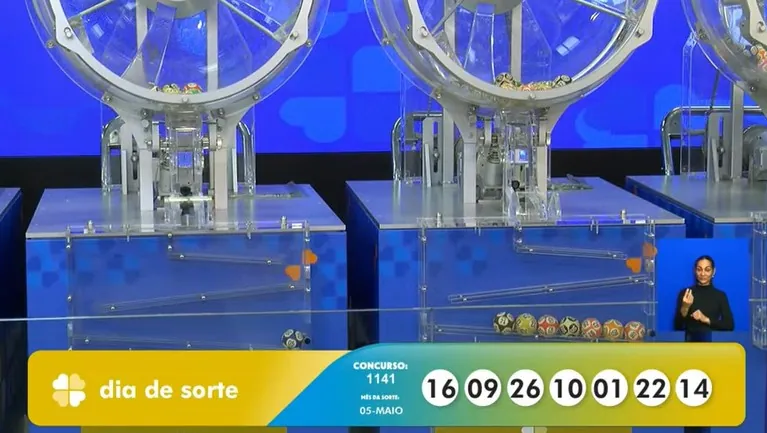 Números do sorteio da Dia de Sorte 1141