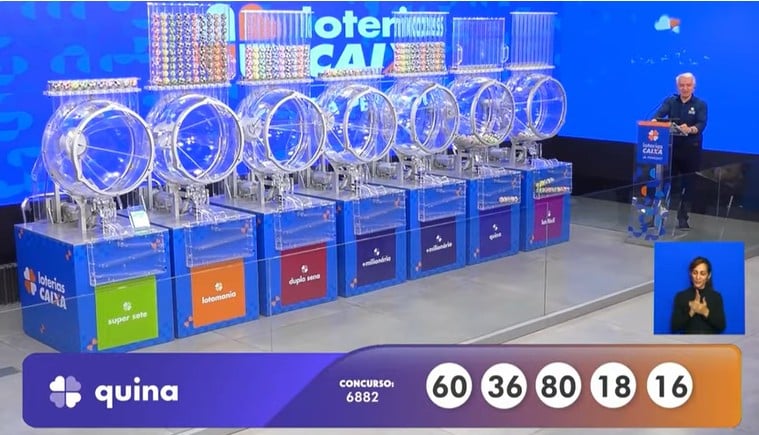 R$ 4 milhões hoje: Resultado da Quina 6882 de quarta-feira (19/11/25)