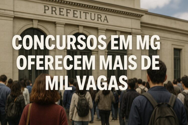Concursos em Minas oferecem mais de mil vagas com salários de até R$ 5,9 mil
