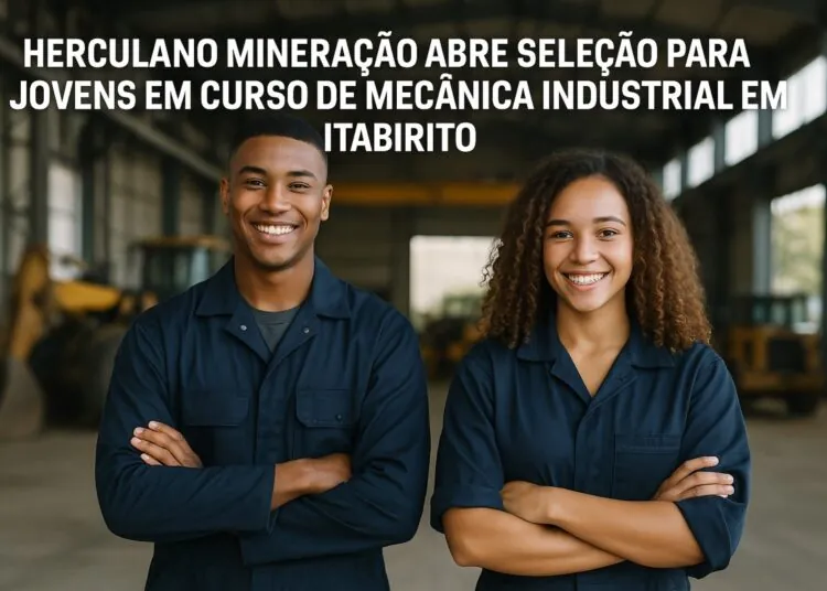 Mineradora abre seleção para jovens em curso de mecânica industrial em Itabirito