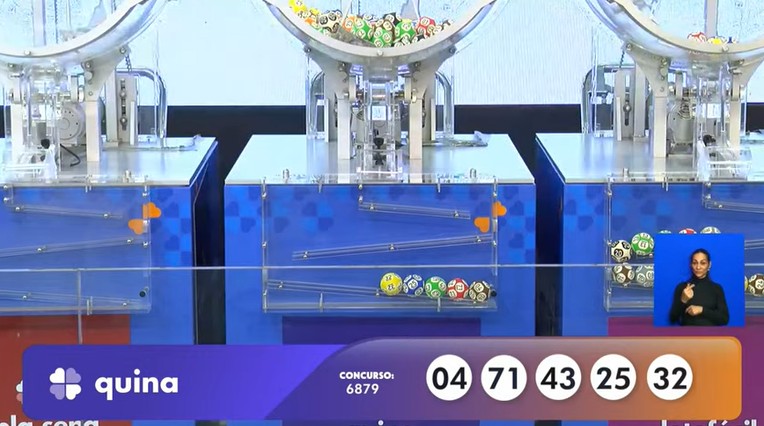 Números do sorteio da Quina 6879