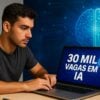 Programa de inteligência artificial oferece 30 mil vagas gratuitas em parceria com a AWS