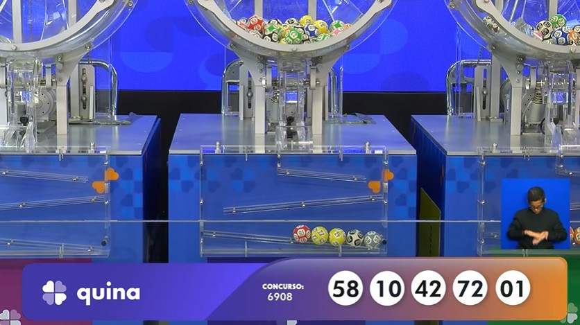 R$ 7,5 milhões hoje: Resultado da Quina 6908 de sábado (20/12/25)