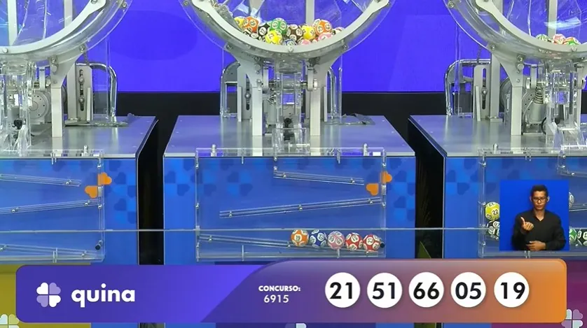 Números do sorteio da Quina 6915