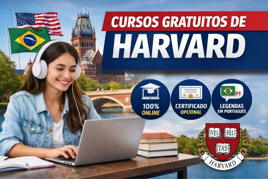 Harvard oferece 139 cursos online e gratuitos com legenda em português para brasileiros