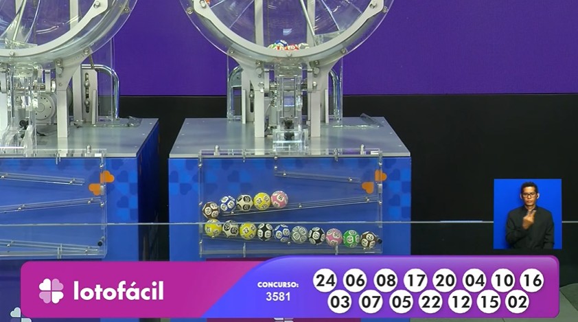 Resultado da Lotofácil 3581 de hoje, 7 de janeiro