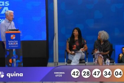 Resultado da Quina 6920 de hoje (06/01/26); prêmio estimado é de R$ 13 milhões
